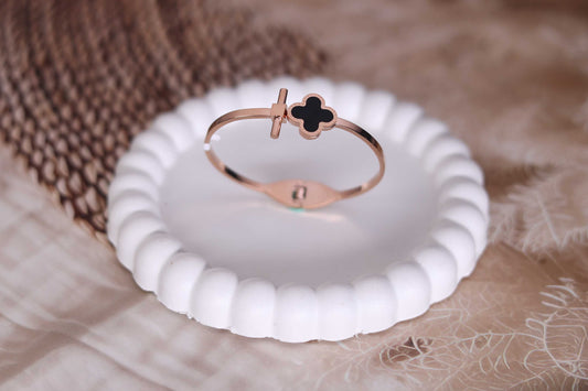 Rose Gold & Midnight Onyx Bracelet