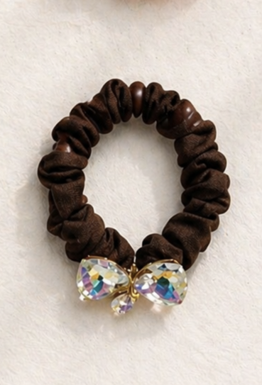Crystal Stone and Beads Rubber Band