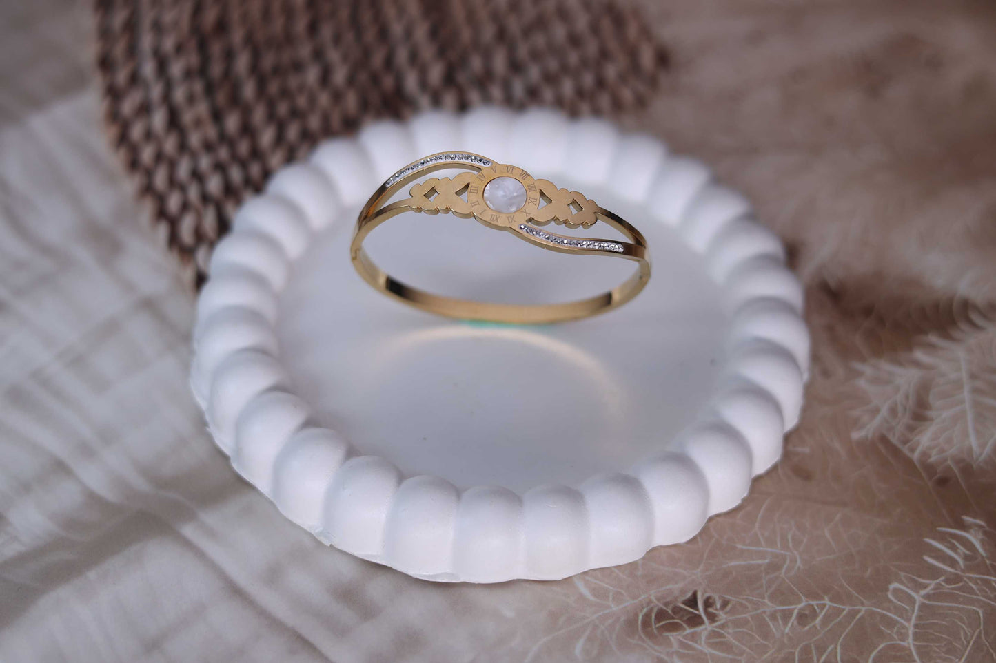 Clock Butterfly Bracelet