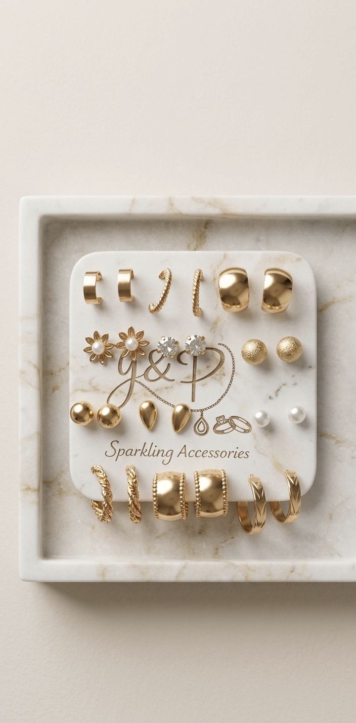Luxury Gold Earring Combo Set – Everyday Elegance Collection