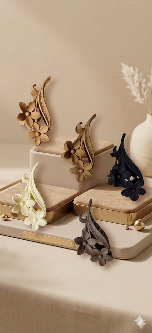 Jasmine Matte Claw Clip