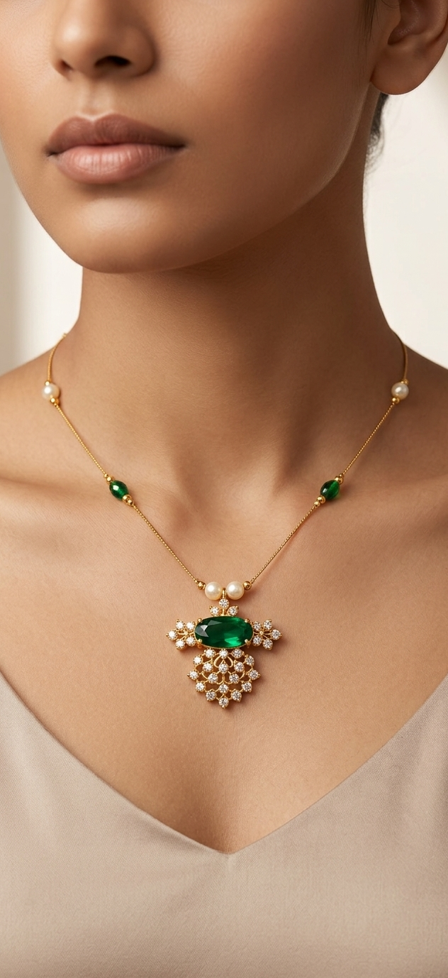 Lattice Pendant Necklace