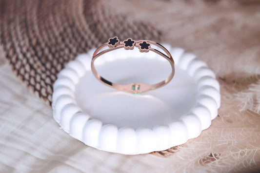 Onyx Blossom Bracelet