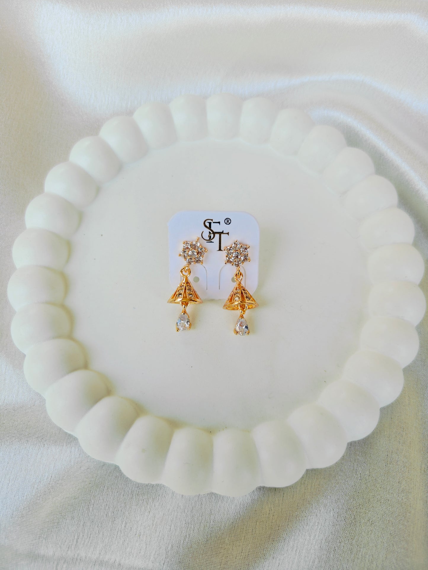 Starburst Bell Drop Earrings