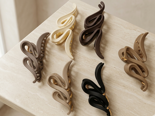 Wavy Hair Claw Clip