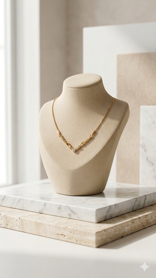 Gold Heart Pendant Chain