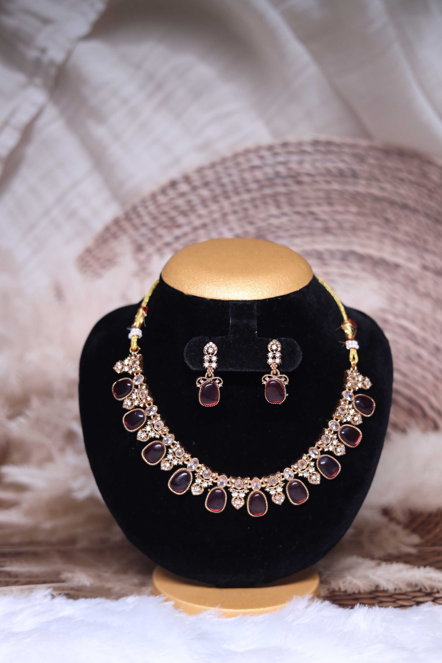 Regal Crimson Choker Set