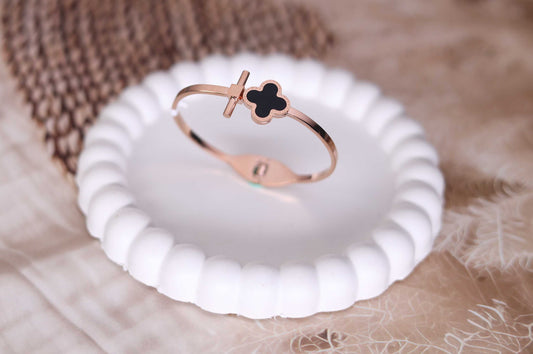 Rose Gold & Midnight Onyx Bracelet