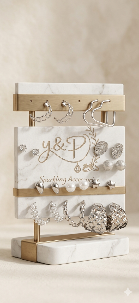 The Silver Radiance Collection Luxury Earring Set