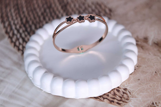 Onyx Blossom Bracelet