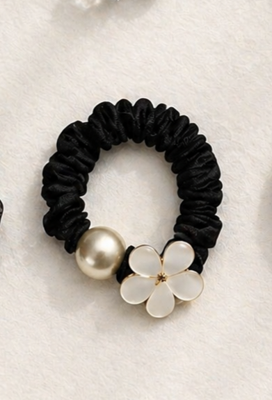 Crystal Stone and Beads Rubber Band