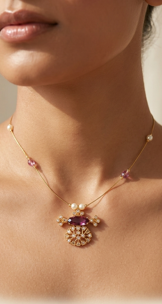 Lattice Pendant Necklace