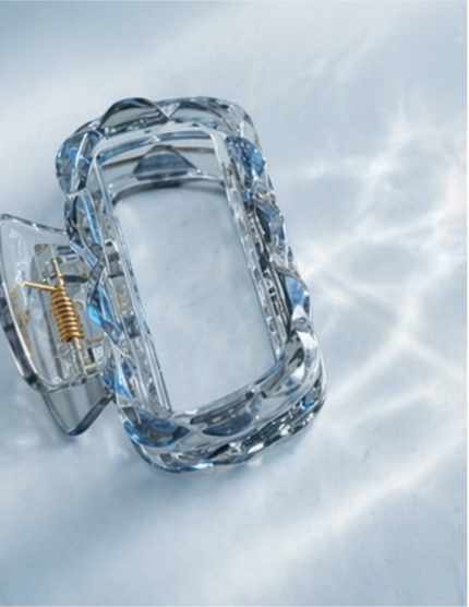 Ariana Luxe Crystal-Cut Claw Clip