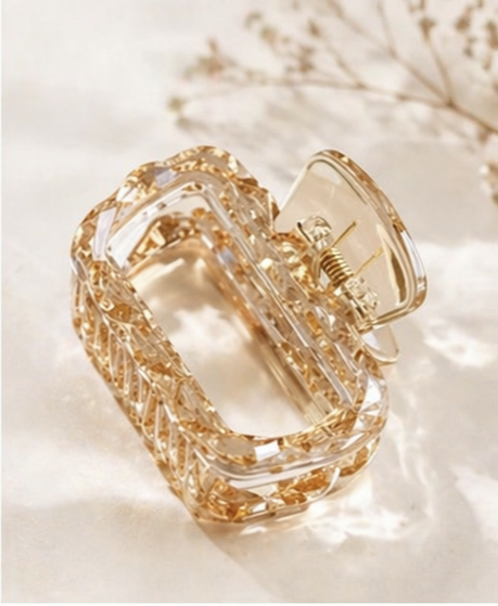Ariana Luxe Crystal-Cut Claw Clip