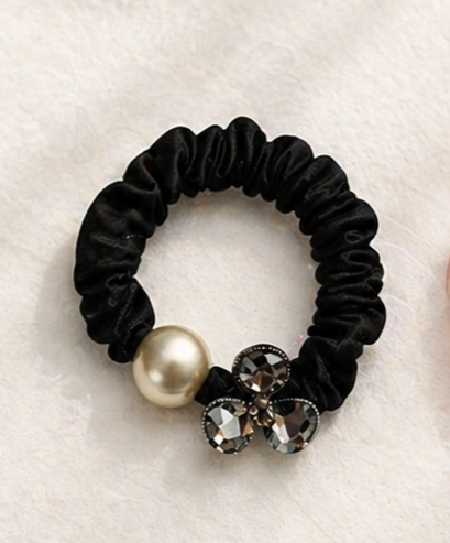 Crystal Stone and Beads Rubber Band