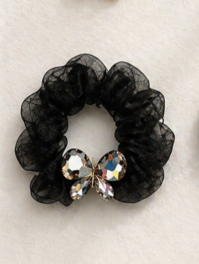 Crystal Stone and Beads Rubber Band