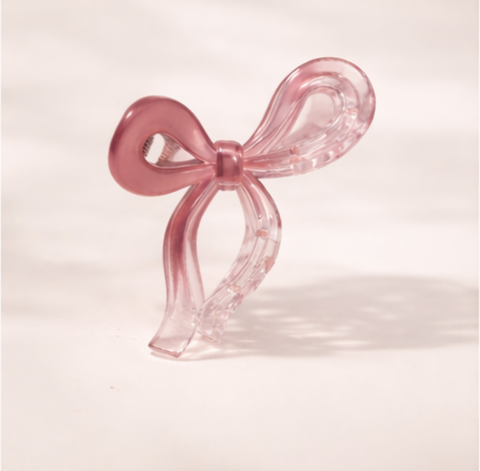 Luxe Bow Crystal Hair Claw Clip