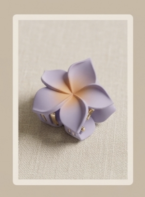 Petals Pastel Plumeria Hair Clip