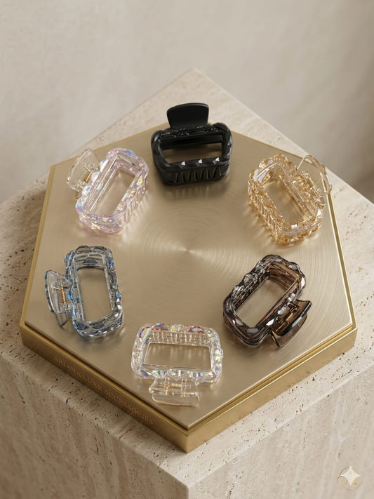 Ariana Luxe Crystal-Cut Claw Clip