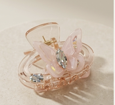 Monarch Crystal-Cut Butterfly Claw Clip