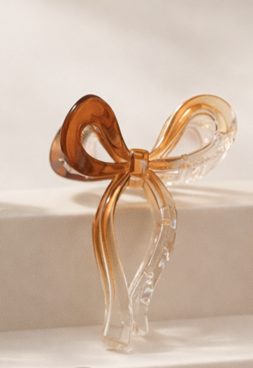 Luxe Bow Crystal Hair Claw Clip