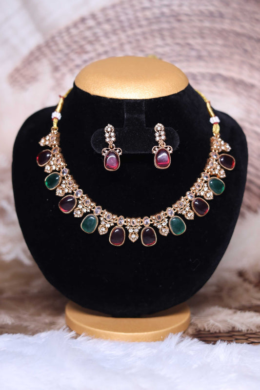 Regal Crimson Choker Set