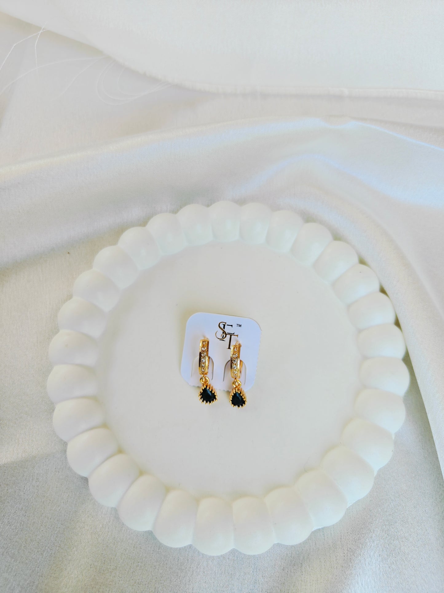 AD Diamond Drop Earring