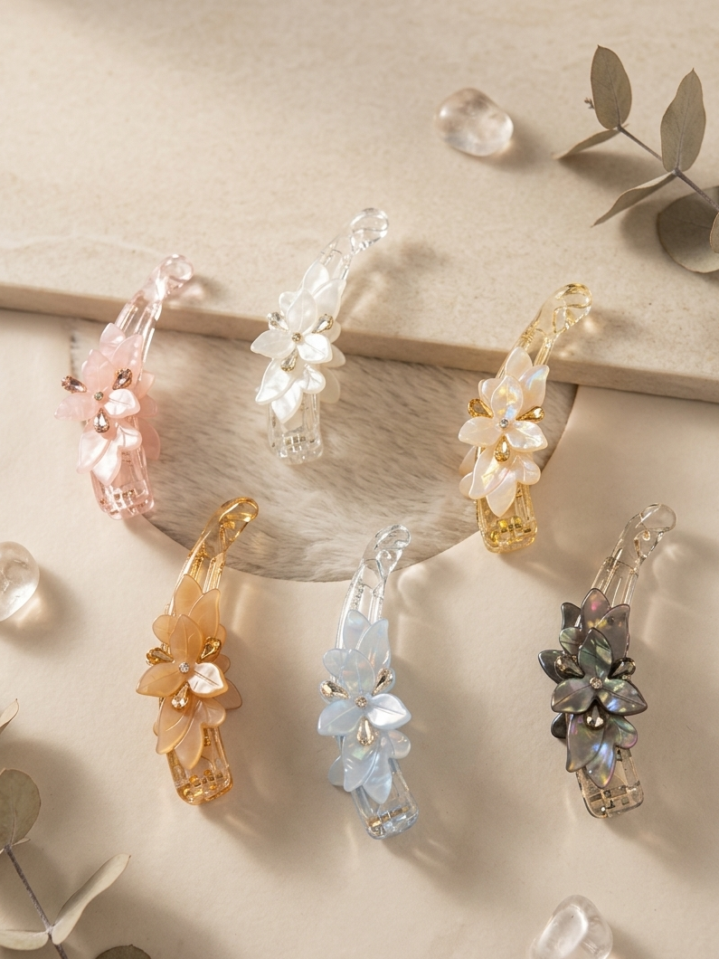 Floral Petal Banana Clip