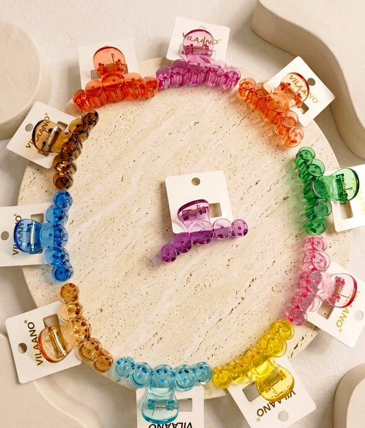 Crystal Jelly Bubble Claw Clips