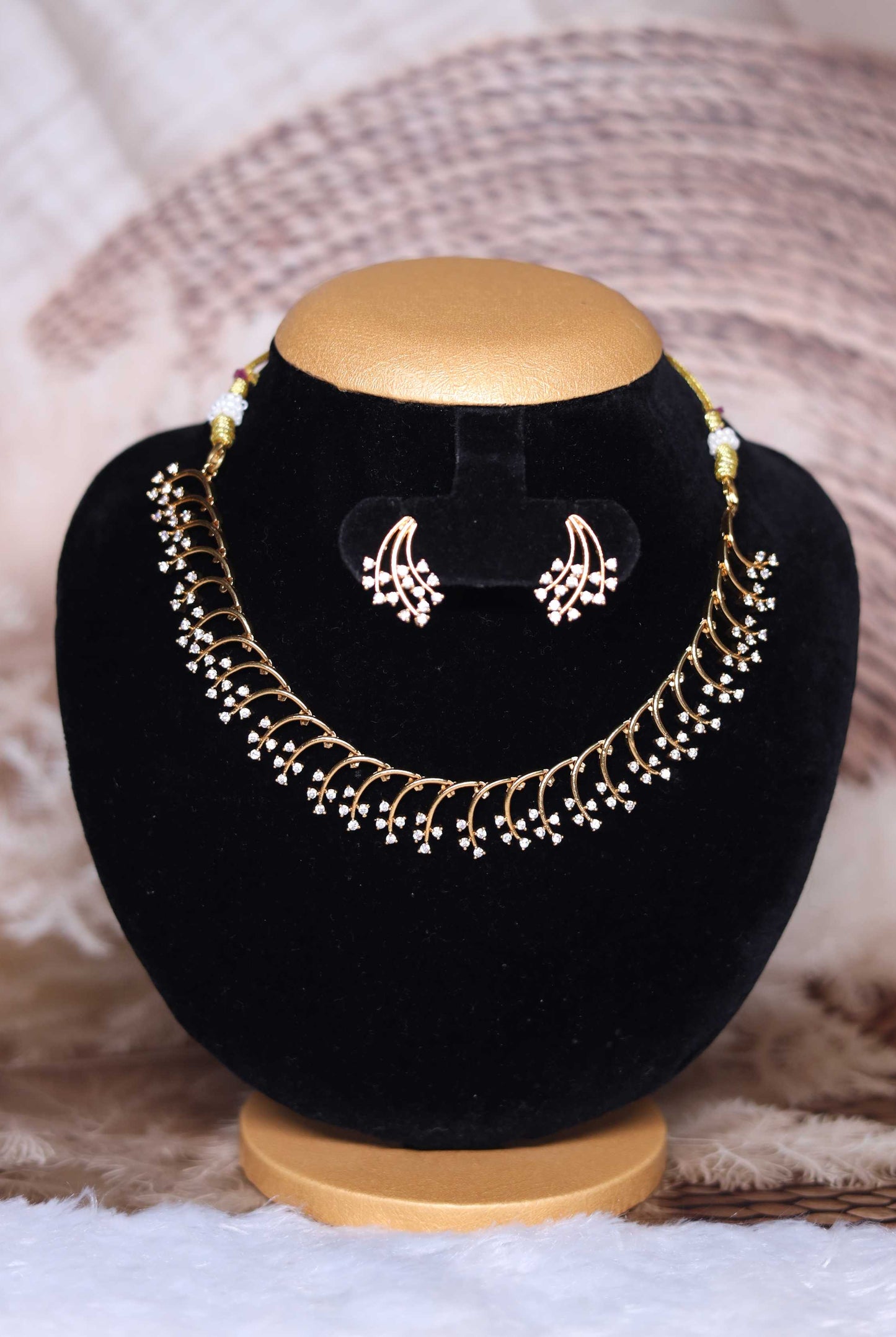 Celestial Spray CZ Necklace & Earring Set
