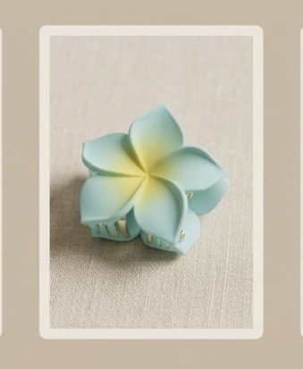 Petals Pastel Plumeria Hair Clip