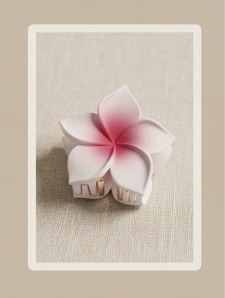 Petals Pastel Plumeria Hair Clip