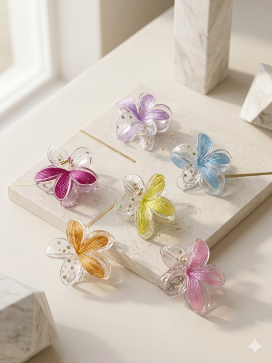 Crystal Petal Glaze Clip